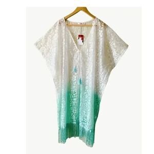 NWT America & Beyond Vintage Ombre Cover Up Sleeveless Dress